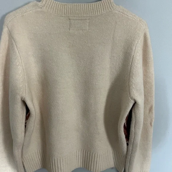 The Normal Brand Cream and Maroon Patterned Sweater - Picture 2 of 4